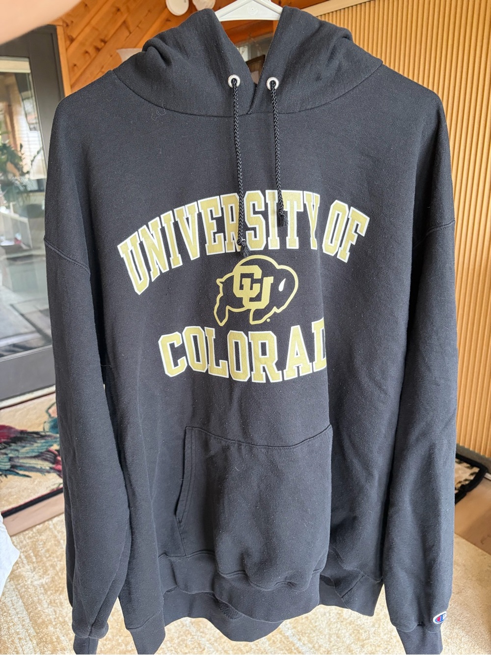 Black and Gold University of Colorado Pullover Hoodie